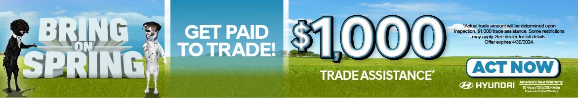 Get paid to trade. $1,000 trade assistance